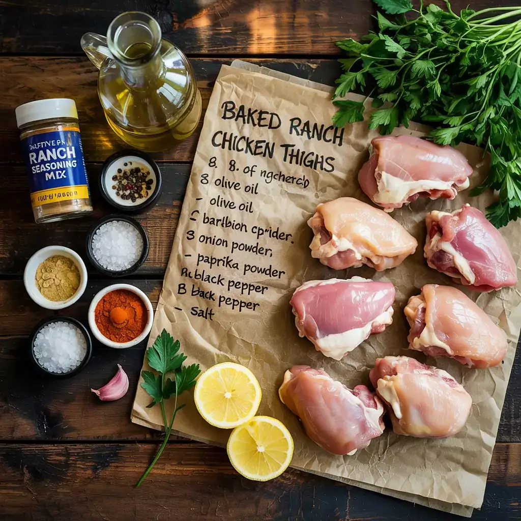 Ingredients List For Baked Ranch Chicken Thighs