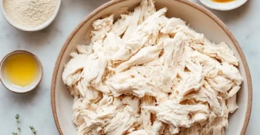 2-Ingredient Vegan Chicken dish ready to serve