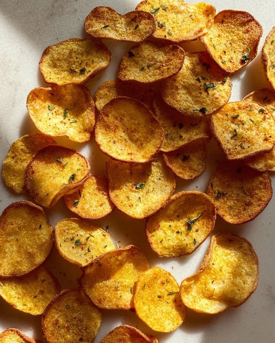 Baked chickpea chips served in a bowl, perfect for healthy snacking.