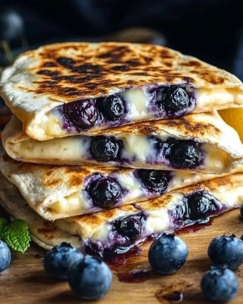 Blueberry Breakfast Quesadilla