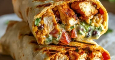 Chipotle Ranch Grilled Chicken Burritos with fresh ingredients and bold flavors