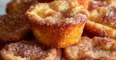 Delicious Cinnamon Sugar French Toast Muffins in a decorative setting