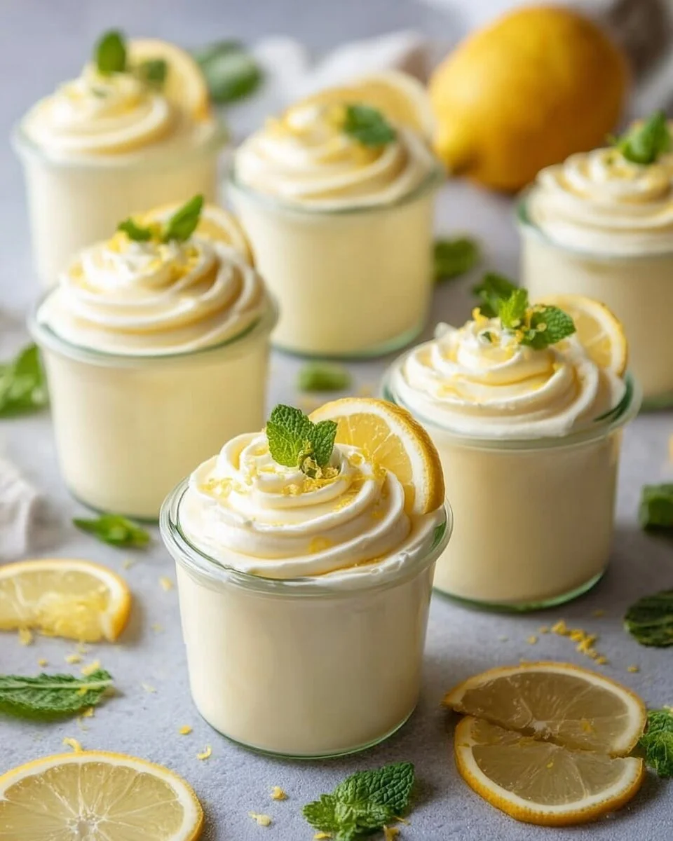 Delicious and creamy easy lemon mousse served in a dessert bowl