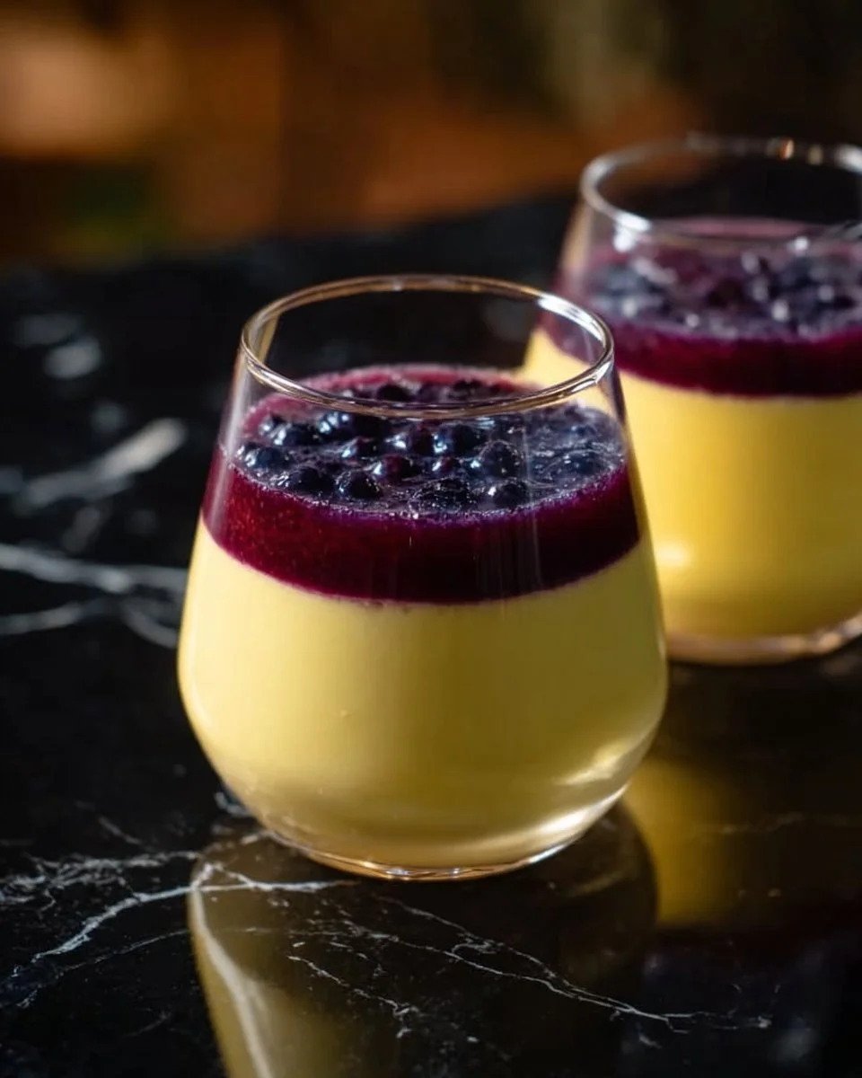 Delicious lemon panna cotta served in a stylish dessert dish