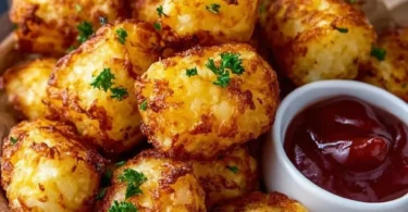 Two ingredient cottage cheese tots recipe for a healthy snack