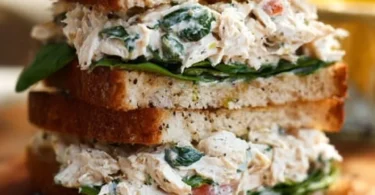 15 Minute Lemon Basil Chicken Salad with fresh ingredients and vibrant colors