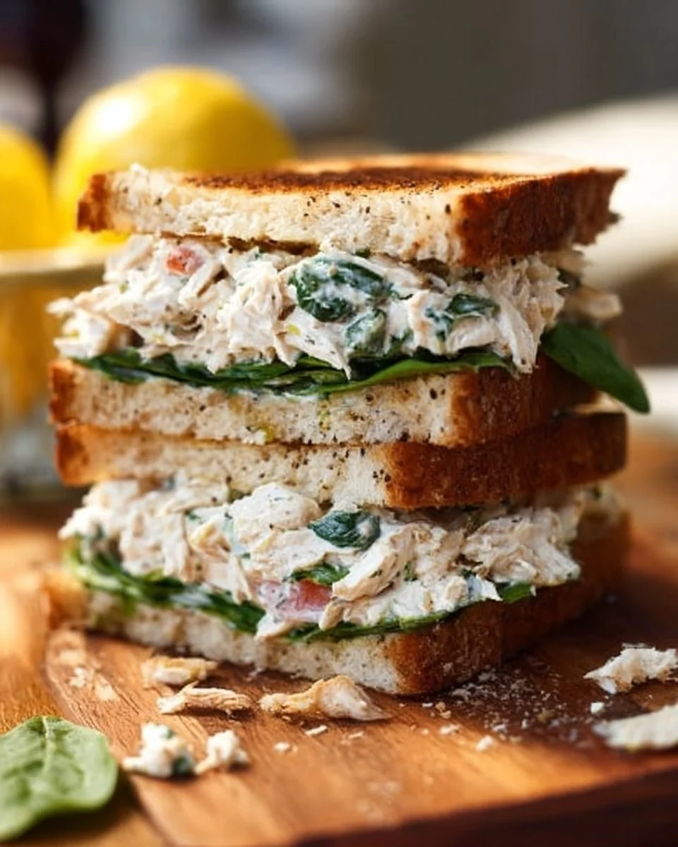 15 Minute Lemon Basil Chicken Salad