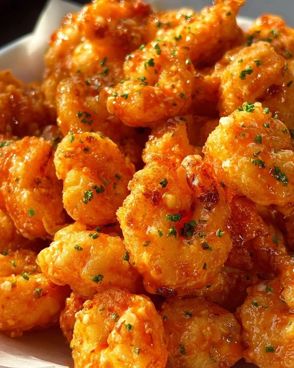 Delicious Bang Bang Shrimp served with a spicy sauce