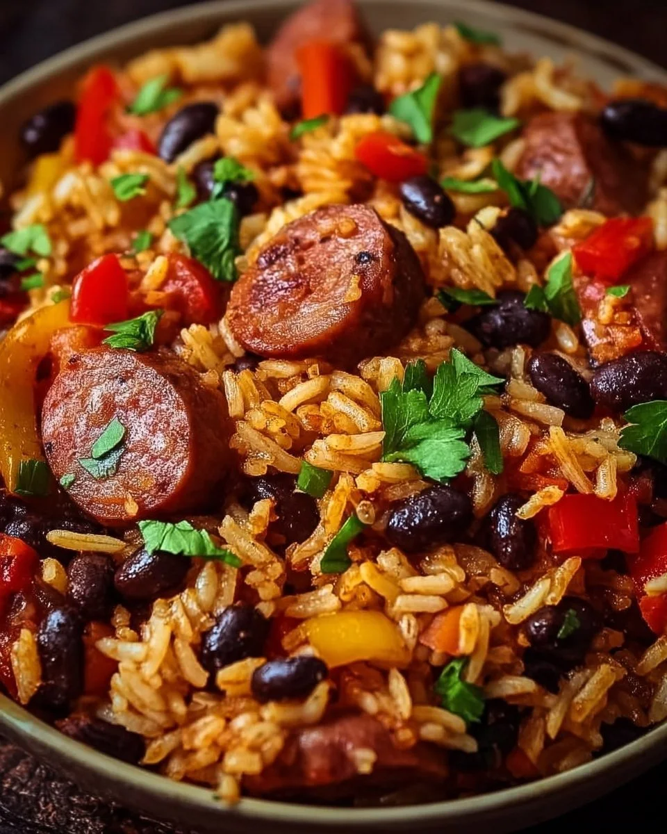 Black Beans and Rice with Sausage