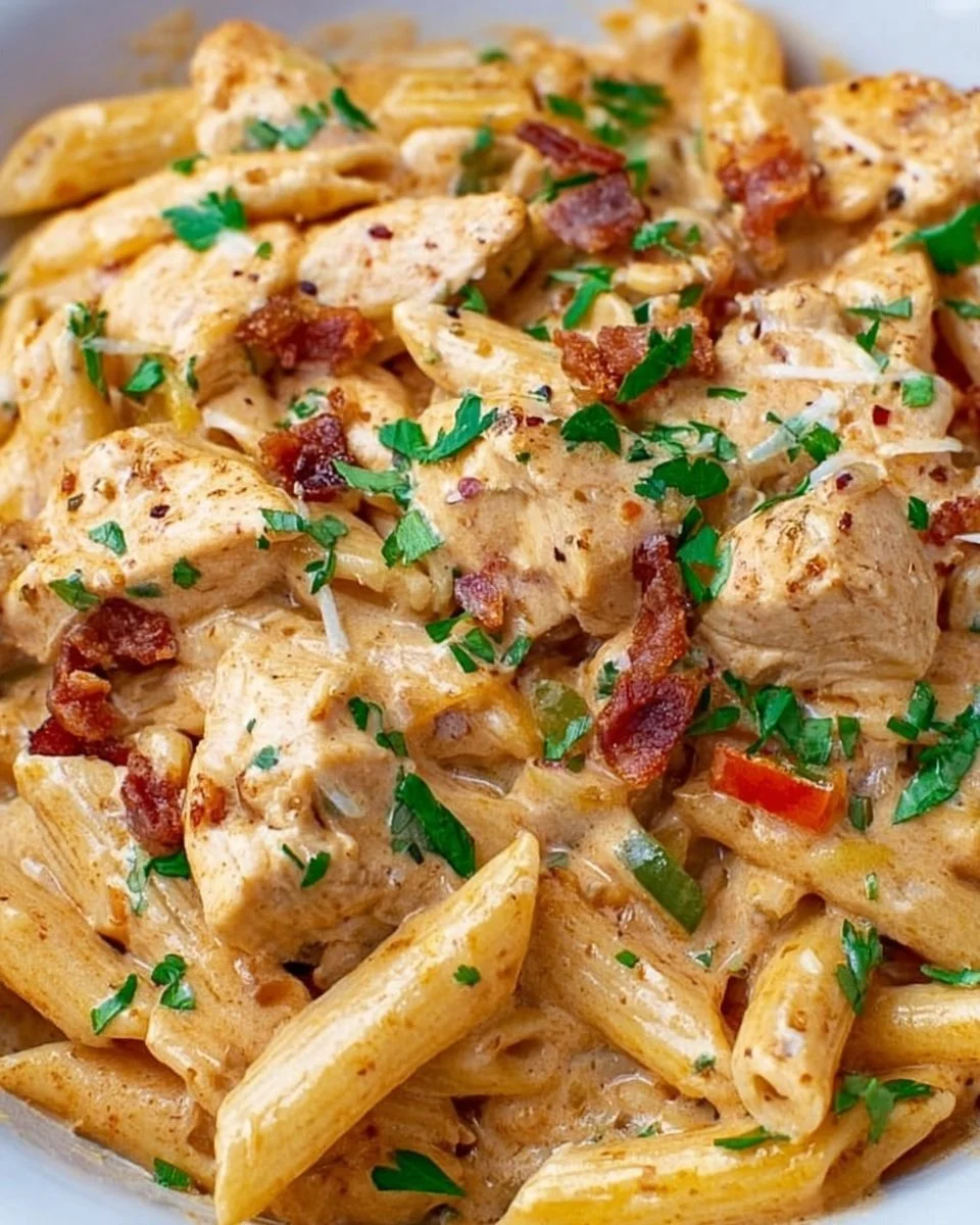 Crock Pot Creamy Cajun Chicken Pasta