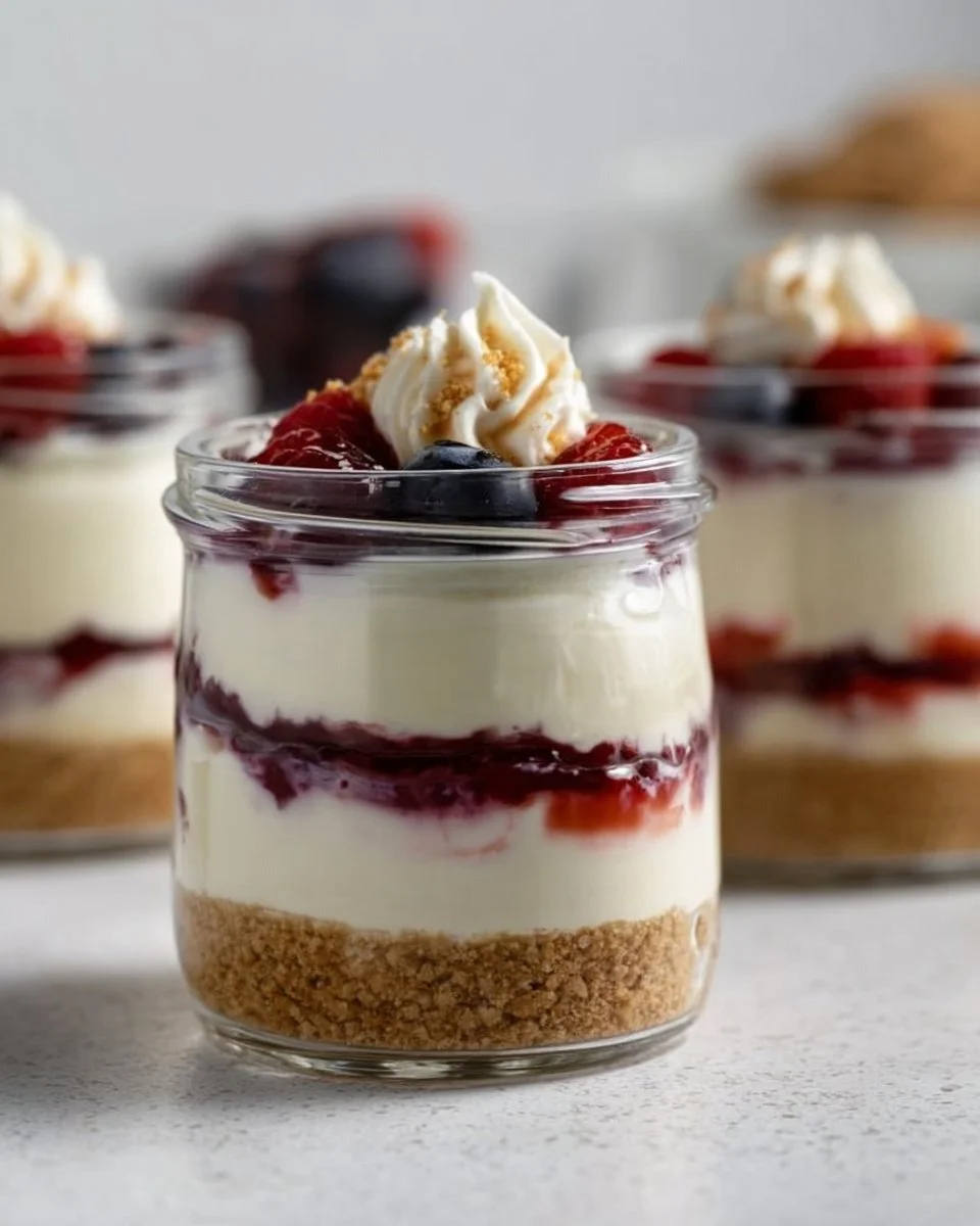 Healthy Protein Cheesecake Jars