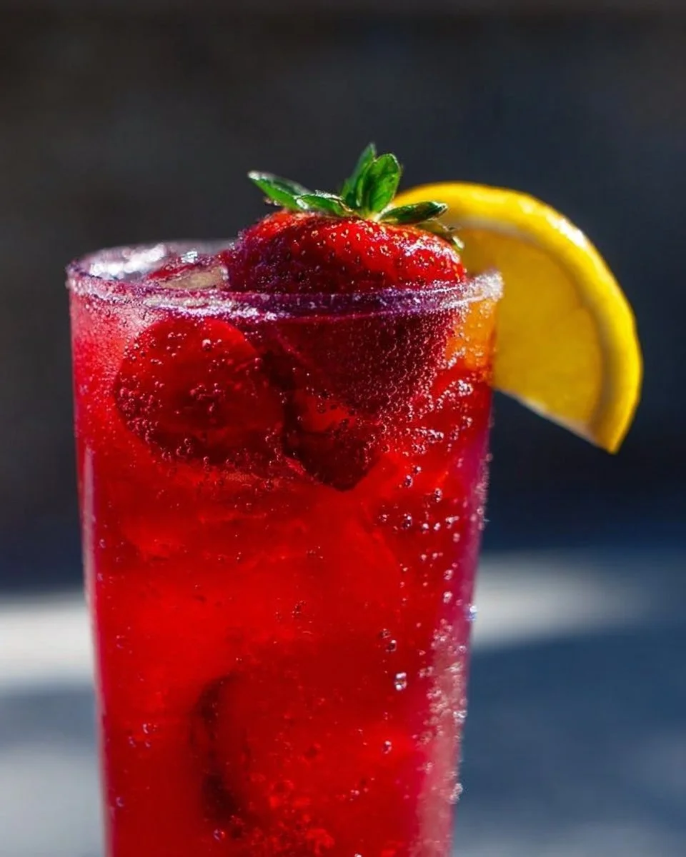 Hibiscus Tea Strawberry-Lemonade Refresher