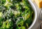 Delicious Longhorn Steakhouse broccoli recipe served on a plate