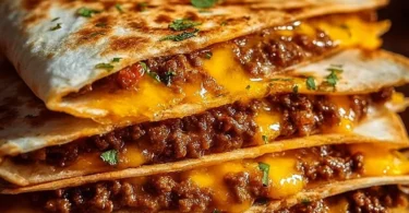 Plate of Smashburger Quesadillas, filled with melted cheese and savory ingredients