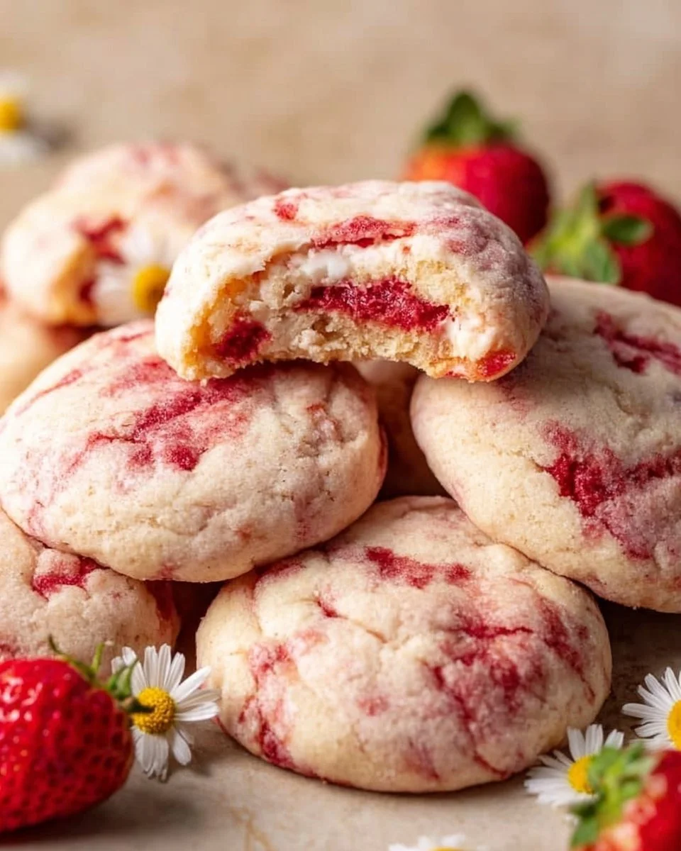 Strawberry Cheesecake Cookies