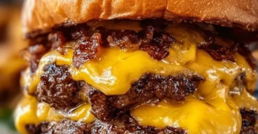 Delicious Crack Burgers served with toppings and sides.