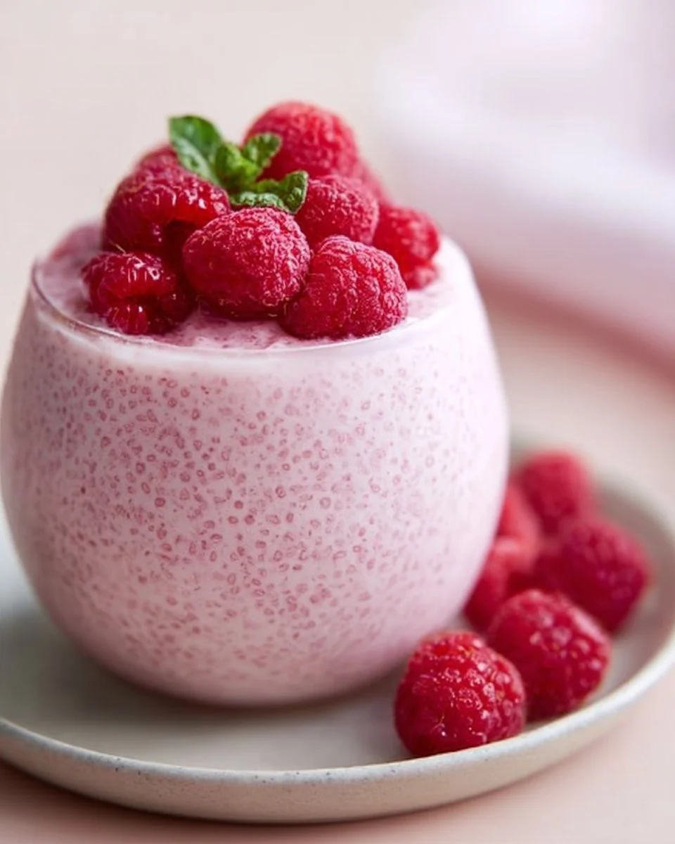 Vanilla Raspberry Chia Pudding