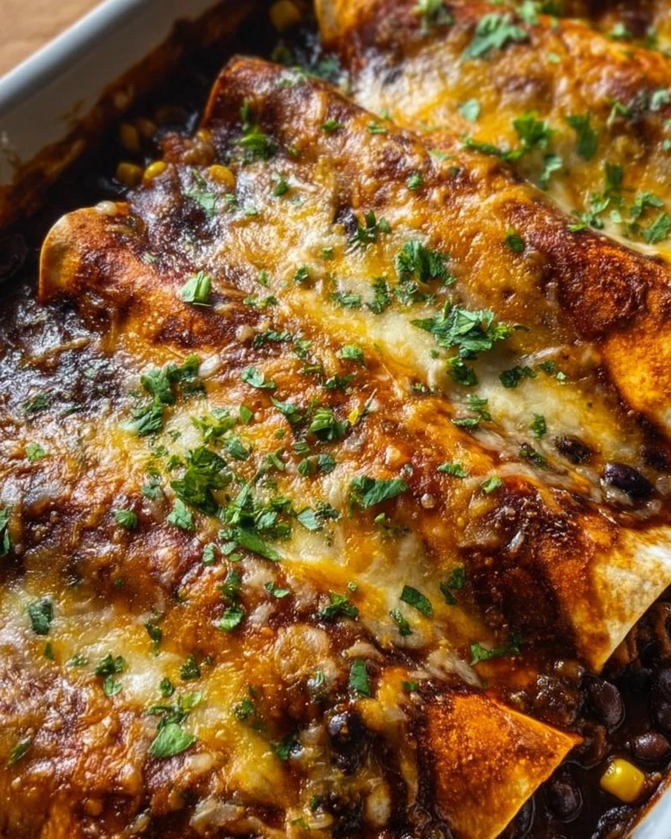Vegetarian Black Bean Enchiladas